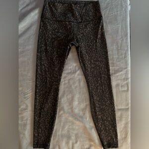 Lululemon Fast & Free High Rise Tight in Heritage Camo Brown Earth Size 10-25”